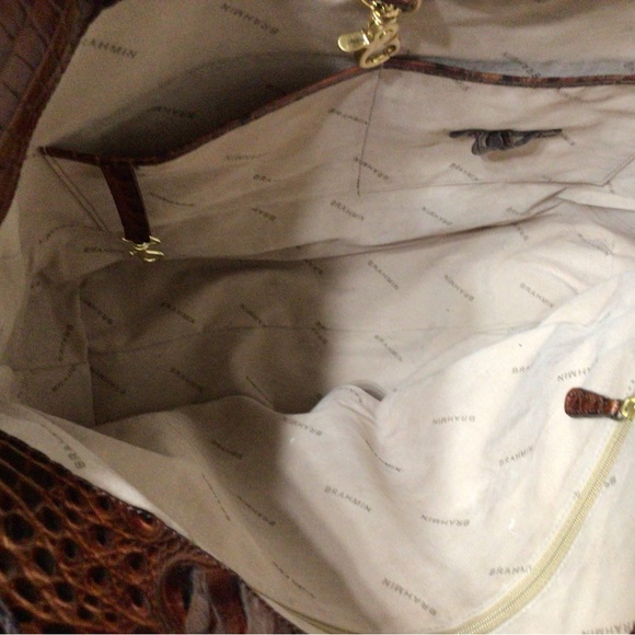 Tri-Color Leather Brahmin Tote - Picture 8 of 11